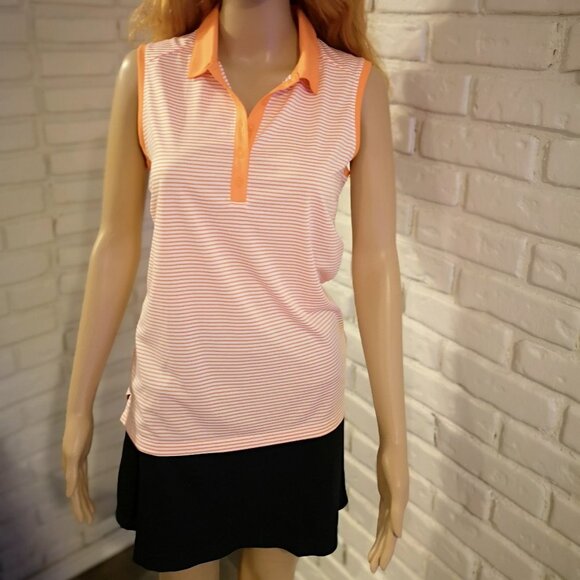 Nike Dri Fit Ladies Sleeveless Golf Shirt - Picture 1 of 5